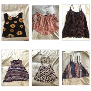 BUNDLE 6 SLEEVELESS SUMMER TOPS Floral / Tribal